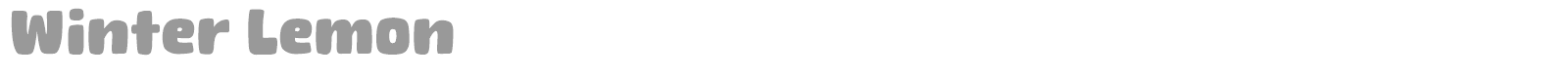 Winter Lemon font preview